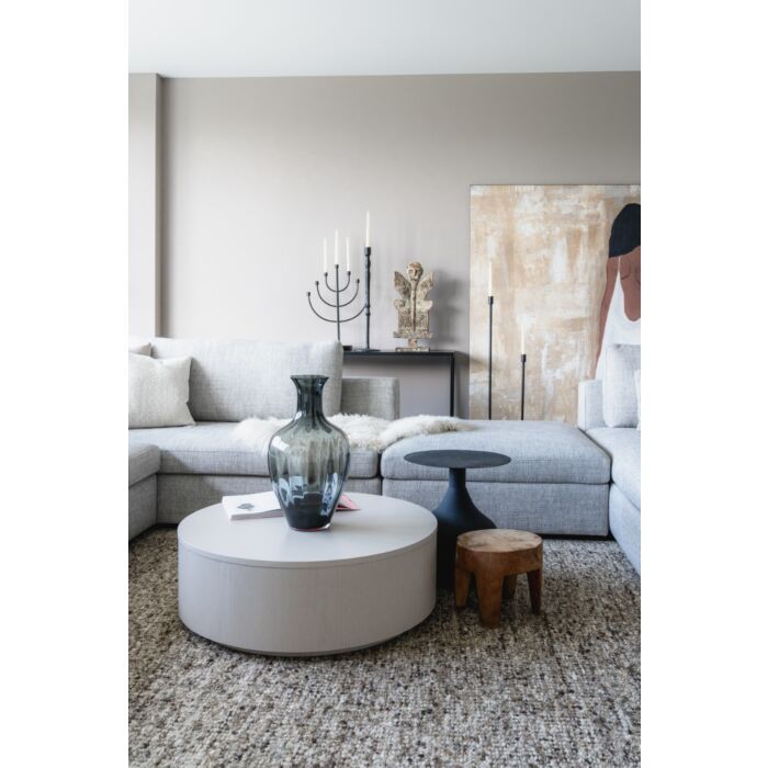 Salontafel Diamond Rond Ø85cm Taupe Eiken