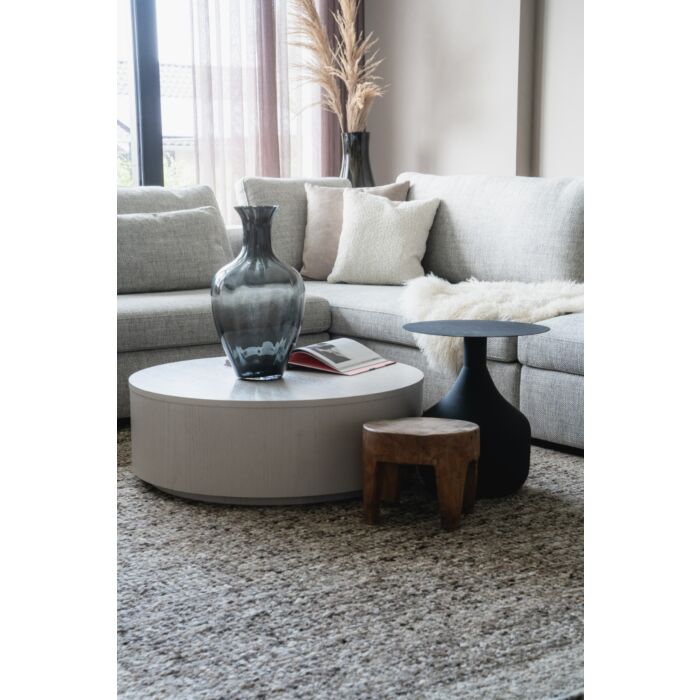 Salontafel Diamond Rond Ø85cm Taupe Eiken