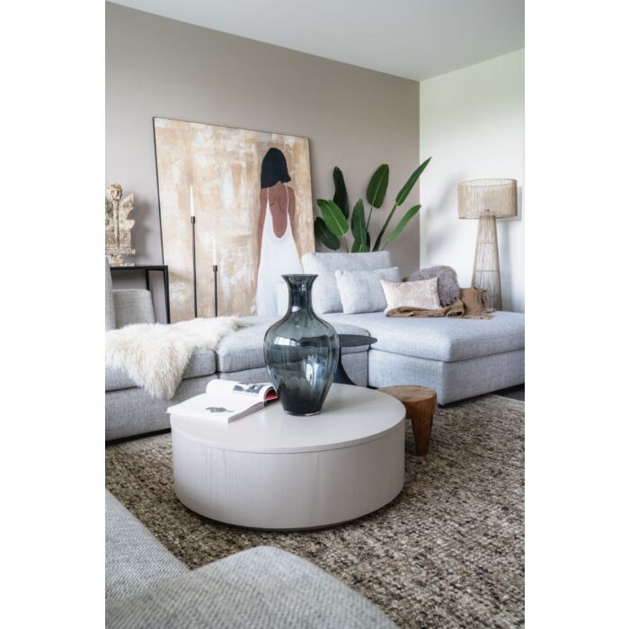 Salontafel Diamond Rond Ø85cm Taupe Eiken