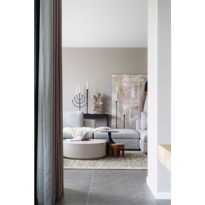 Salontafel Diamond Rond Ø85cm Taupe Eiken