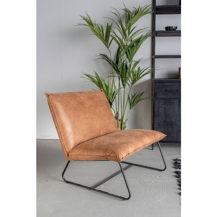 Lounge Fauteuil Elton Cognac