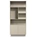 Boekenkast Eco Line 5 Vaks Links Taupe
