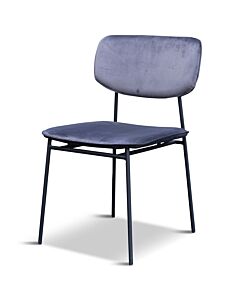 Eetkamerstoel Velours Grijs Desi 