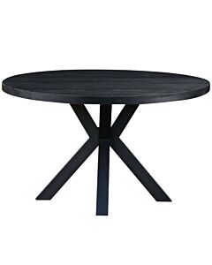 Eettafel Tom Rond Mangohout Zwart