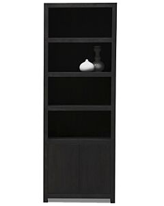 moderne boekenkast zwart
