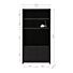 Boekenkasten Set Diamond 4 vaks + TV Kast 120 cm Eiken