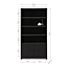 Boekenkasten Set Diamond 4 vaks + TV Kast 120 cm Eiken