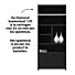 Boekenkast Set Diamond 120 5 vaks rechts + 5 vaks links Eiken