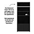 Boekenkasten Set Diamond 4 vaks + TV Kast 120 cm Eiken