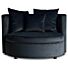  Luxe Lounge Fauteuil Vermont Velours Zwart Large