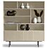 Boekenkast Spider Breed 200cm 7 Vaks Taupe