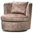  Draaibare Lounge Fauteuil Desiree Bouclé White Zand