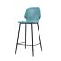 Bar chair Seashell low - blue