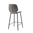 Bar chair Seashell low - grey