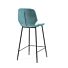 Bar chair Seashell high - blue