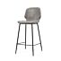 Bar chair Seashell high - grey