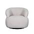 LABEL51 Fauteuil Valenza Boucle Zwart Eiken