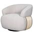  LABEL51 Fauteuil Valenza Boucle Zwart Eiken