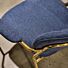 Lounge Fauteuil Jolien Blauw/Goud