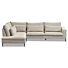  Hoekbank Mora Beige Ottomaan Rechts 