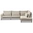 Hoekbank Mora Beige Ottomaan Rechts 