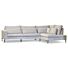 Hoekbank Mora Beige Ottomaan Rechts 