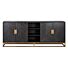 Dressoir Blackbone brass 4-deuren + open vak