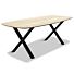 Eikenhouten Eettafel Rinske X-Poot