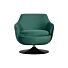 WOOOD Jada Draaifauteuil Fluweel Teal