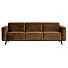 STATEMENT 3-ZITS BANK 230 CM FLUWEEL HONINGGEEL