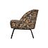 VOGUE FAUTEUIL FLUWEEL BOUQUET ZWART