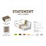 STATEMENT HOEKBANK LINKS BOUCLE NOUGAT