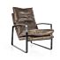 Fauteuil Lex - donkerbruin vintage leer