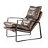 Fauteuil Lex - donkerbruin vintage leer