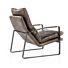 Fauteuil Lex - donkerbruin vintage leer