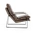Fauteuil Lex - donkerbruin vintage leer