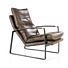 Fauteuil Lex - donkerbruin vintage leer
