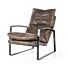 Fauteuil Lex - donkerbruin vintage leer