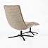 Fauteuil Marcus met voetenbank- licht grijs Baquer