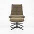 Fauteuil Marcus met voetenbank - groen Baquer
