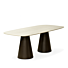 Eettafel Mira Deens Ovaal Met Anodic Brown Poten