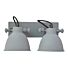 Wandlamp Industrial Double Industrieel Antique Vintage Grey 