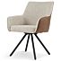 Eetkamerstoel David Draaibaar Beige/Bruin