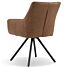 Eetkamerstoel David Draaibaar Beige/Bruin