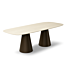 Eettafel Mira Deens Ovaal Met Anodic Brown Poten