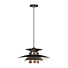 Hanglamp Potenza Zwart/Koper