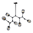 Hanglamp Lime 9 Lichts Smoke Glas