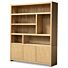 Boekenkast Diamond Breed 180cm 6 Vaks Eiken