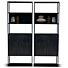 Boekenkast Bora Modern Zwart 3-vaks