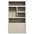  Boekenkast Set Diamond Taupe Links 120cm Eiken